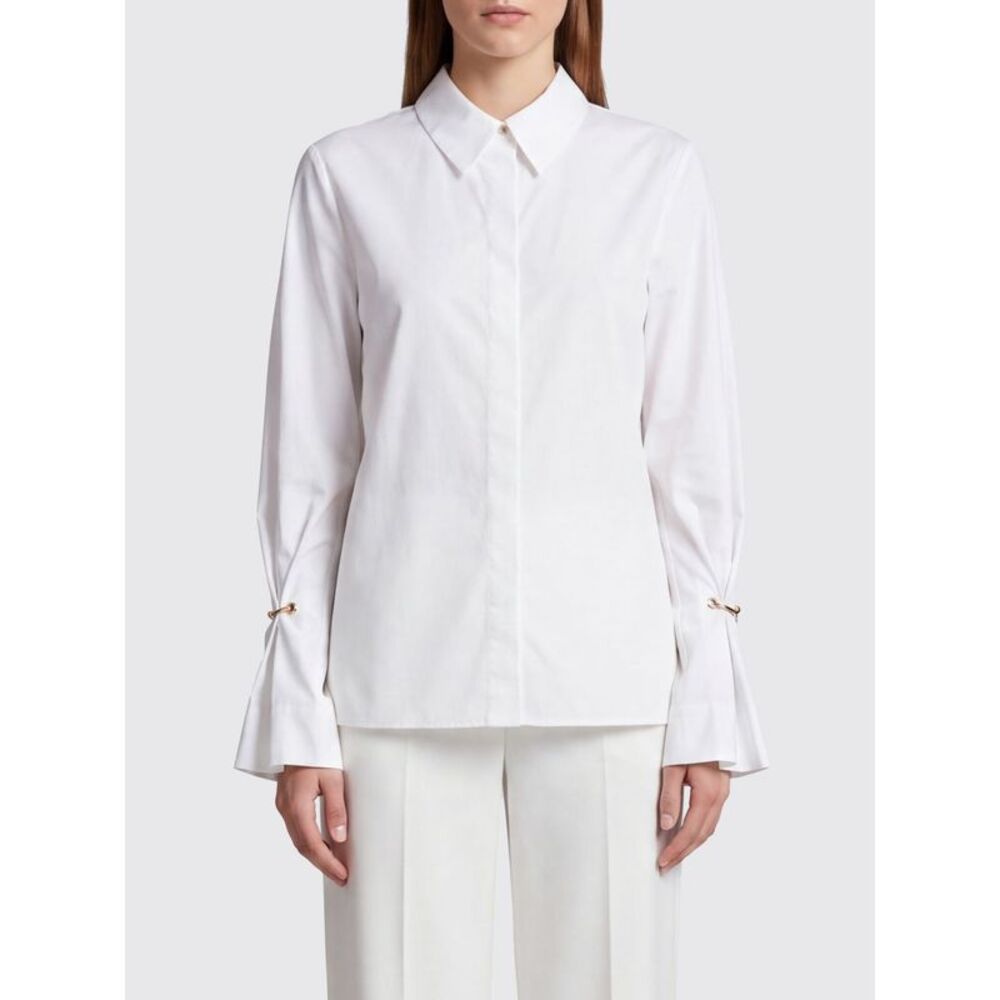 Erika Cavallini Women Erika Cavallini Slim Fit Cotton Shirt With Flared Cuffs